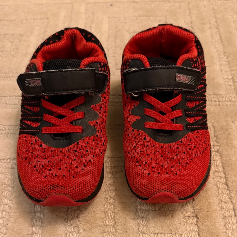 Kubua Kids Red and Black Sneakers